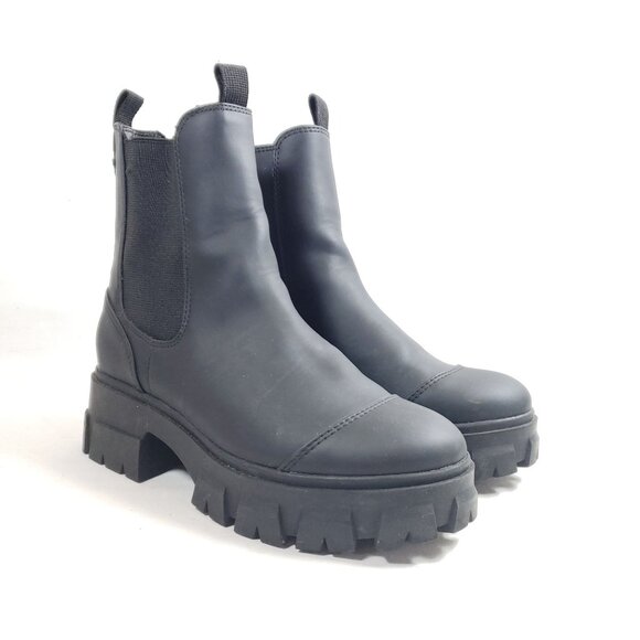 A New Day Black Chunky Sole Chelsea Boots By A New Day Size 6 - Picture 1 of 9
